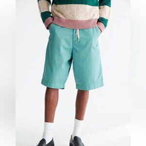 Urban Outfitters Washed Oversized Fit Chino Short New Slate Aqua Turquoise Small